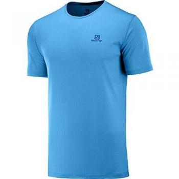 SALOMON Agile Training tee M Camiseta de Manga Corta, Hombre, Azul