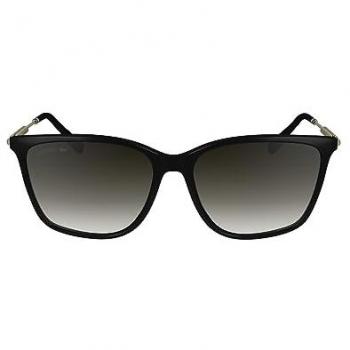 Gafas de Sol Lacoste L6016S - Negras con Lentes Gradientes Ahumados y Caqui