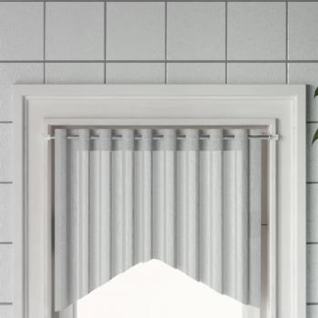 Rieles de cortina de aluminio blanco y plateado, pack de 2 unidades, longitud ajustable de 60 a 105 cm