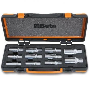 Juego de Cabezas Extractores de Rodillos Beta Tools 11-Piezas con caja y 3 extractores modelo Beta 014330311-1433/C11