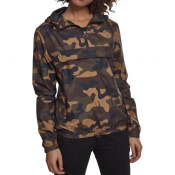 Urban Classics Women's Camo Pullover Hoodie Jacket