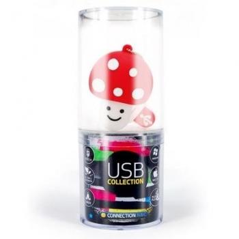 Connection - Memoria usb 16gb connection mushroom rojo usb 2.0 cn301