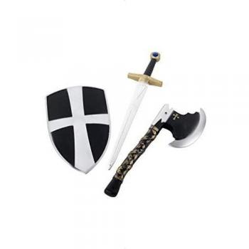 3 Piece Crusader Set, with Shield, Sword