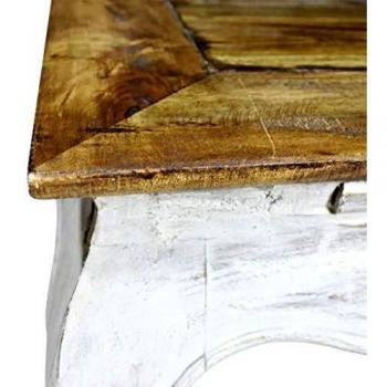 vidaXL Mesa auxiliar de madera maciza reciclada 50x50x35 cm