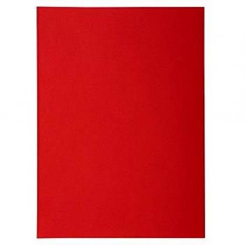 Exacompta 850012E - Lote de 250 Subcarpetas Super 60, Color Rojo