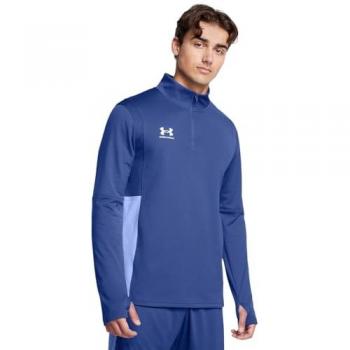 Under Armour Camiseta de Manga Larga Challenger Midlayer, Sudadera con Cremallera para Hombre, Color Azul, Talla XL