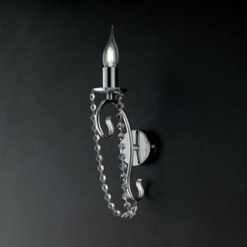 Aplique Shabby Chic Magda Cromo 1 Luz E14