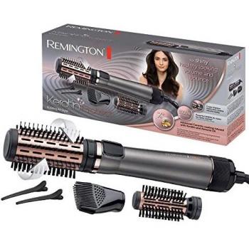 Cepillo Secador Remington Keratin Protect 1000W, Moldeador de Pelo con Cerámica Infundida en Queratina y Aceite de Almendra, 2 Temperaturas y Velocidades, Incluye 3 Acc