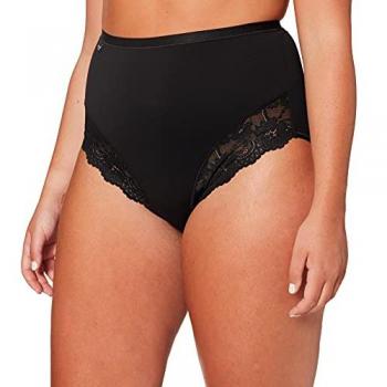 Sloggi Romance Maxi Women's High-Waisted Briefs - Black