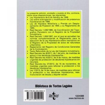 Legislación Hipotecaria - 28ª Edición