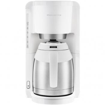 Rowenta Adagio CT3811 Cafetera De Goteo Con Jarra Térmica, 850 W, 1.25 Litros, Acero Inoxidable, Blanco