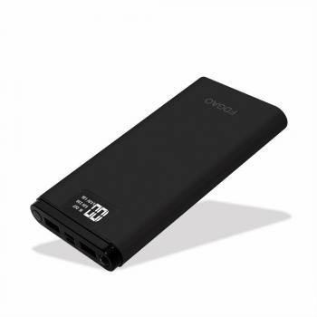 FDGAO Portable Power Bank 16000mAh with Digital Display Portable Charger-Black