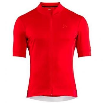Craft Essence Men's Short Sleeve Cycling Jersey - Medium - Bright Red