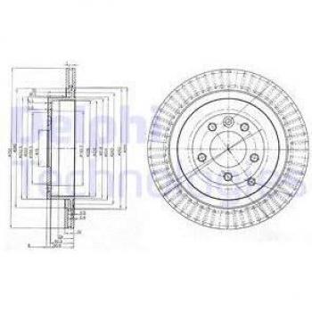 Disco de freno DELPHI BG3925C
