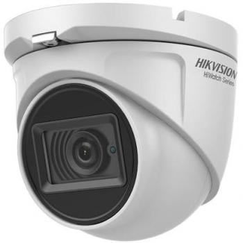 Cámara Dome Hikvision Hiwatch 4 en 1 1080p - Full HD 2MP, Lente Fija de 2.8mm, Audio, IP66