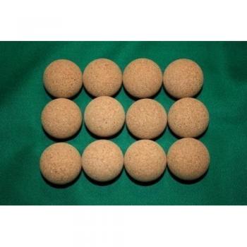 Set de 12 pelotas de corcho para futbolín