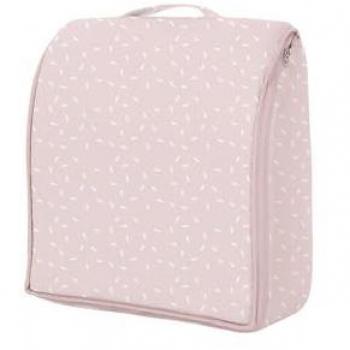 Cama portátil con espuma viscoelástica 2 en 1 Confetti Rosa Kikkaboo, cuna portátil, mochila, colchón, correas ajustables, plegable, color rosa