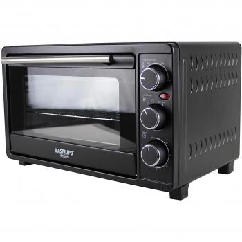 Bastilipo Roma Black-Horno de sobremesa, Acero Inoxidable, Negro, 23 Litros