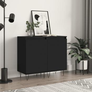 Aparadores de Madera de Ingeniería VidaXL 2 uds, 40x35x70 cm, Mueble de Almacenaje para Salón, Armarios con Puertas y Cajón de Madera, Buffet Moderno, Armario