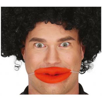 Labios Grotescos rojos de Látex