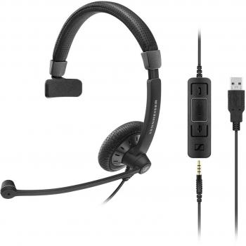 Sennheiser SC 45 USB CTRL Monoaural Diadema Negro - Auriculares con micrófono