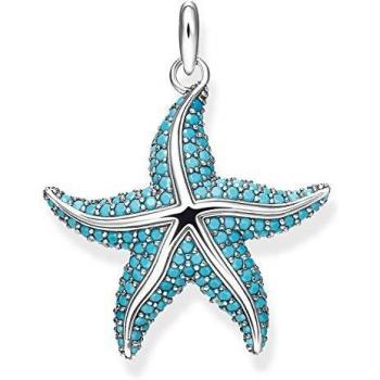 Thomas Sabo - Colgante de MujerEstrella de Mar Glam & Soul, Plata de Ley 925, Azul