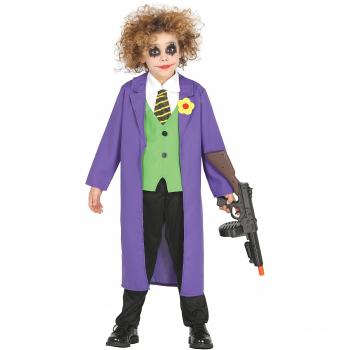 Disfraz de Joker para Niños - Traje Completo con Chaqueta, Camisa, Chaleco, Pantalones y Corbata