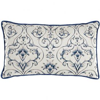 Cojín floral de poliéster velvet 50 x 10 x 30 cm