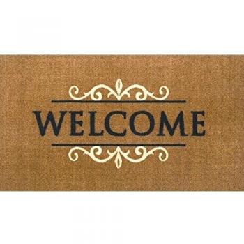 HMT 555106 Classic Welcome – Felpudo, Color Mondial Poliamida 45 x 75 cm, 100% Poliamida, marrón, 45 x 75 cm