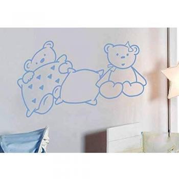 Babyline Bebo - Vinilo decorativo, unisex, color celeste