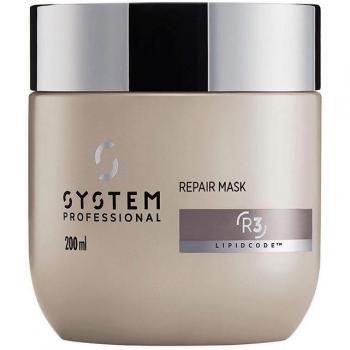 Mascarilla Fortalecedora para Cabello Dañado System Professional Repair Mask R3, 200ml