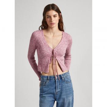 Cárdigan de mujer Danica en color granate de la marca Pepe Jeans con escote en V