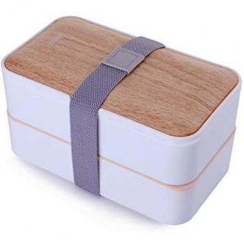 Fiambrera Bento Premium con juego de cubiertos MERCIER a prueba de fugas