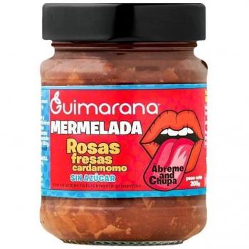 Mermelada de Pétalos de Rosa Guimarana Sin Azúcar, Vegana, con Fresas y Cardamomo 210g - Código EAN: 0745484926230