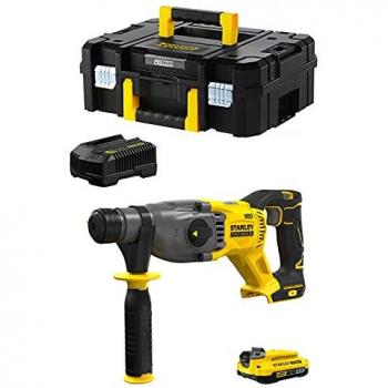 Martillo Perforador Inalámbrico Stanley FatMax SFMCH900D1T (1 Batería de 2,0 Ah + Cargador + TSTAK II)