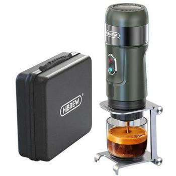 Cafetera portátil HiBREW H4B_GN 3 en 1 con estuche