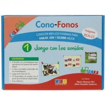 Cono-Fonos1-Juego con los sonidos / Editorial GEU/ A partir de 3 años/ Desarrollo metalingüístico / Indicado para el trabajo de especialistas