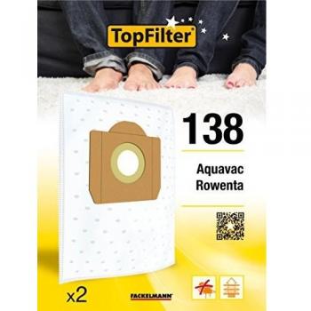 Lote de 2 Sacos para Aspiradora Rowenta Industrial TopFilter Premium Non Tejido 60 x 30 x 0,1 cm