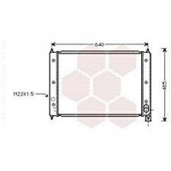 Van Wezel 58002034 radiador de refrigeración del Motor