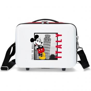 Disney - Neceser ABS Mickey Italy Adaptable Blanco 9L Infantil