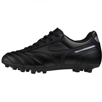 Mizuno Morelia II Club AG Junior - Botas de fútbol unisex adulto, color Black/Black/Iridescent, tamaño 34 EU