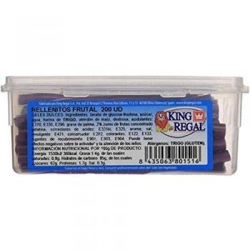 King Regal Rellenito Frutal - estuche 200 unidades