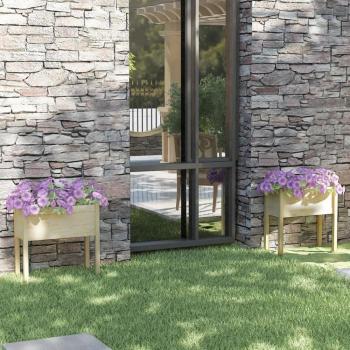 vidaXL Garden Planters 2 pcs 70x31x70 cm Solid Pinewood