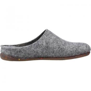 Zapatillas de casa para mujer Toni Pons Mona-FR Gris, fabricadas en España, alta calidad, cerradas, fieltro reciclado, tonos lisos