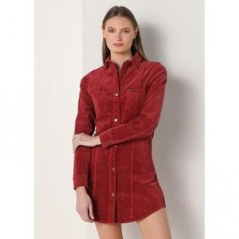 Vestido corto de pana gruesa Lois para mujer