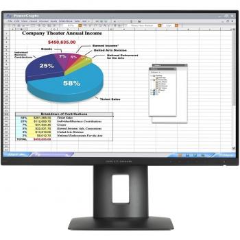 HP Z24n - Monitor de 24 (8 ms, 300 cd / m², 100 x 100 mm, -45 / 45°), negro