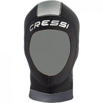 Cressi Castoro Plus Capucha de Buceo, Hombre, Negro/Gris, L
