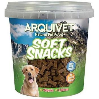 ARQUIVET Soft Snacks Huesitos Cordero 800 gr para Perro - Aperitivos para Perro en Forma de Hueso - Chuches, recompensas y premios caninos - Alimento complementario