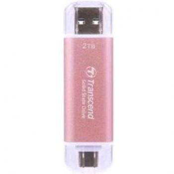 Transcend SSD Portátil ESD310P 2TB Rosa, USB 3.2 Gen 2x1, Type-C/A, 10Gbps
