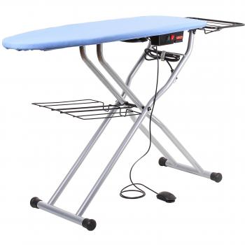 Tabla de planchar Lelit PA71N con funciones de aspiración y soplado, superficie calefaccionada, 124x40 cm